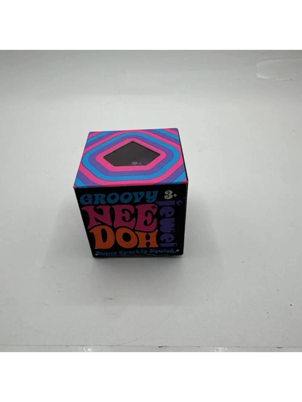 Schylling Groovy NeeDoh Jewel Super Sparkly Squish Stress Ball Toy NEW Pink